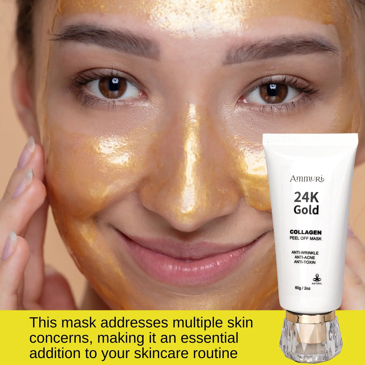24K Gold Peel-Off Face Mask | Ammuri-1
