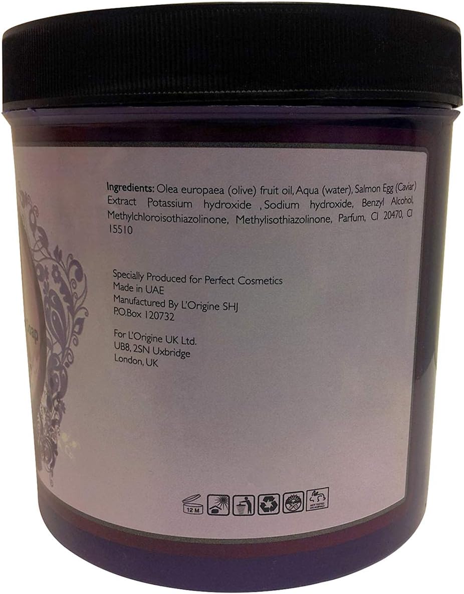 Perfect Cosmetics Natural Moroccan Soap With Olive Oil And Black Caviar 1000ml-1