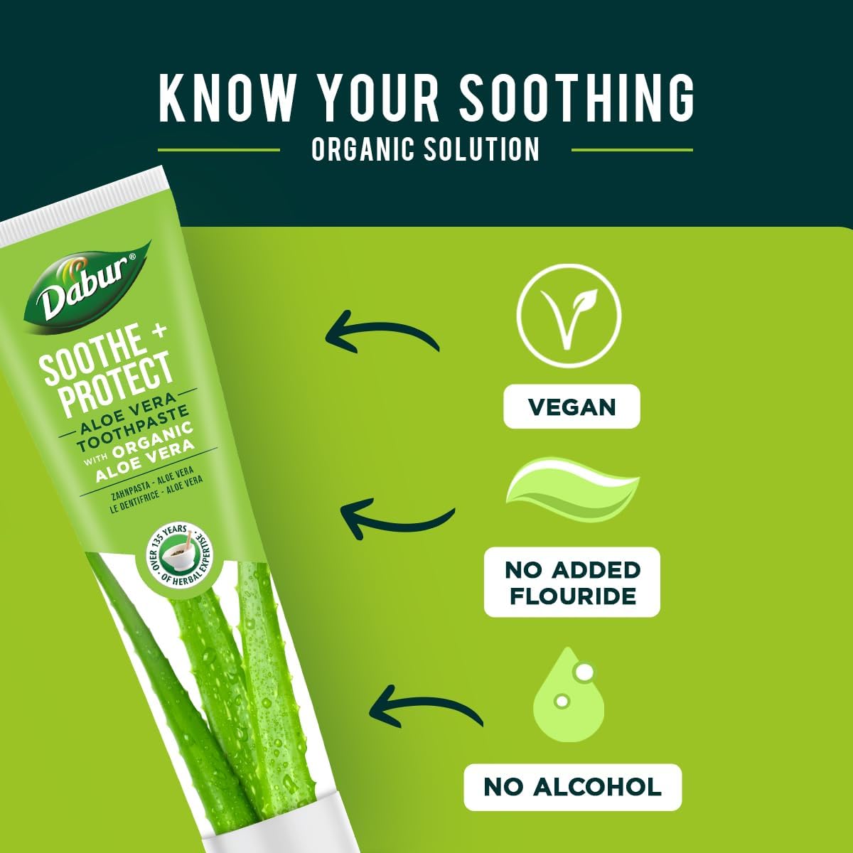 Dabur Soothe Protect Aloe Vera Toothpaste 100ml-1