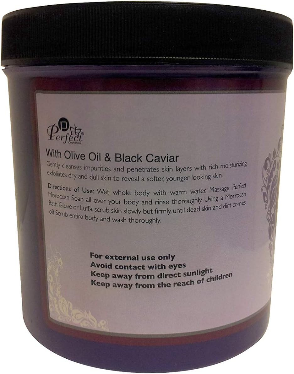 Perfect Cosmetics Natural Moroccan Soap With Olive Oil And Black Caviar 1000ml-2