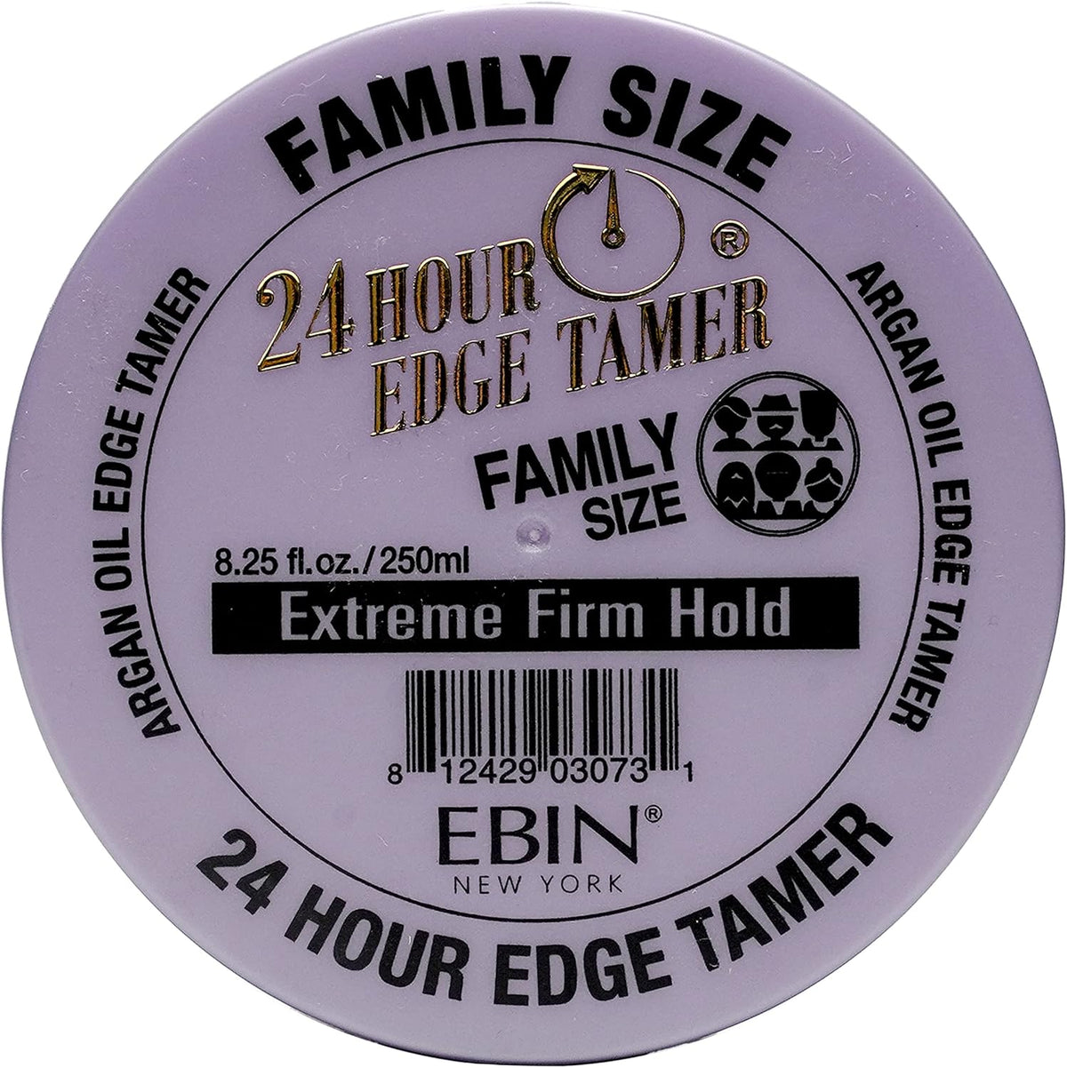 EBIN 24 Hour Argan Oil Extreme Firm Hold Edge Tamer 80ml , 120ml / 250ml-7