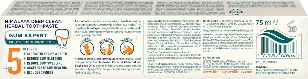 Himalaya Gum Expert Deep Clean Herbal Toothpaste 75ml-1