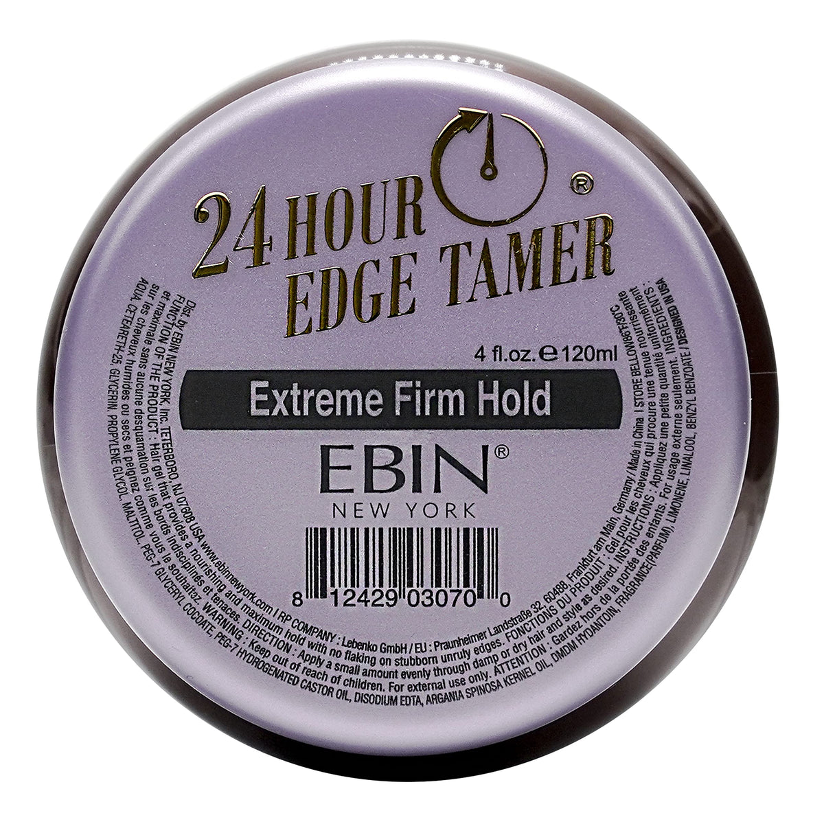 EBIN 24 Hour Argan Oil Extreme Firm Hold Edge Tamer 80ml , 120ml / 250ml-6
