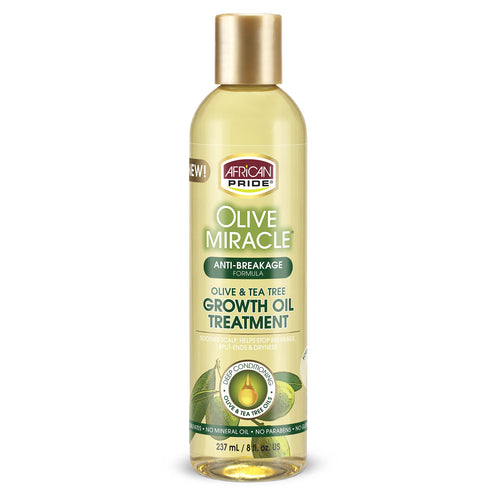 African Pride Olive Miracle Anti-Breakage Growth Oil Treatment 237ml-0