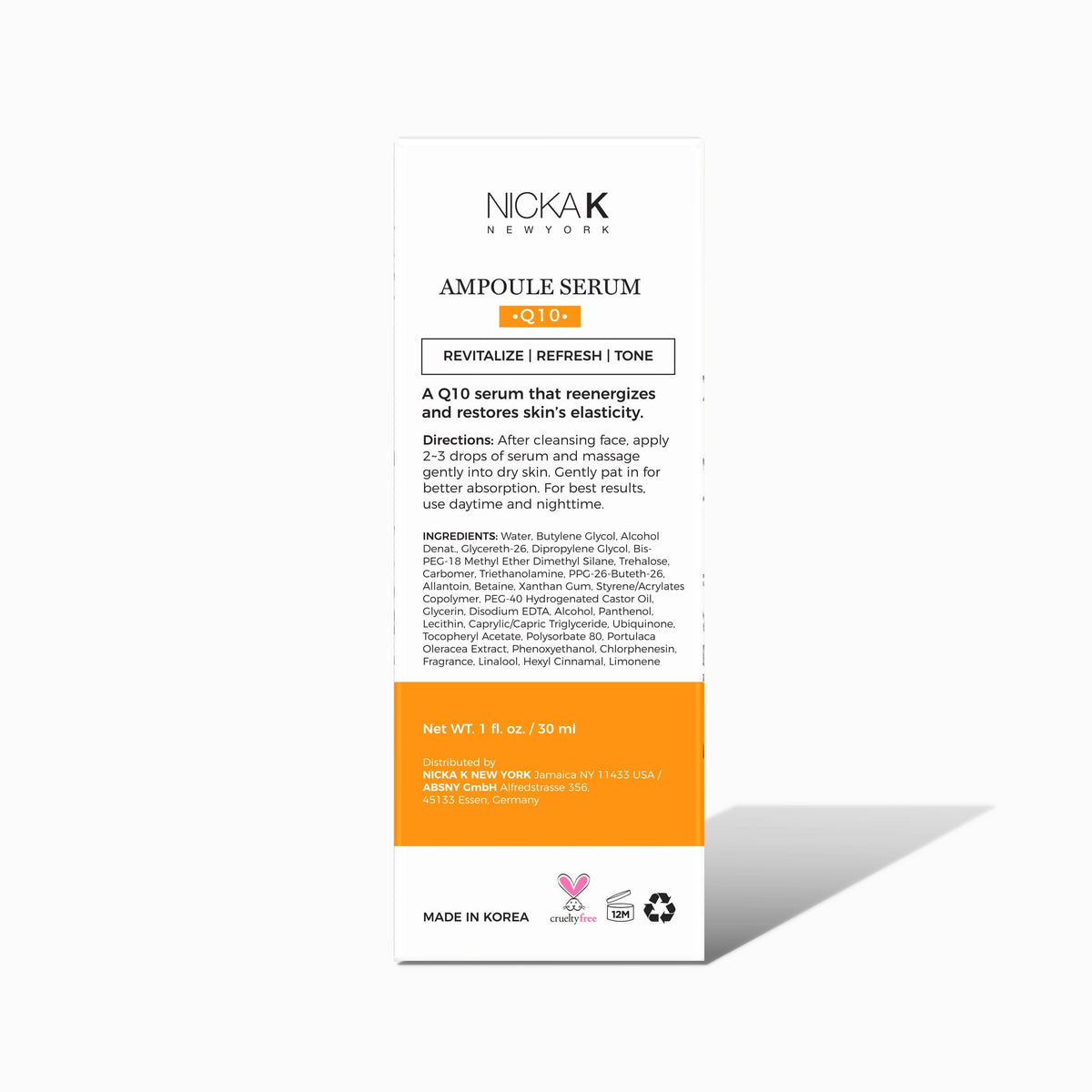 NICKA K NEWYORK Nicka K Revitalize Q10 Ampoule Serum 30ml-2