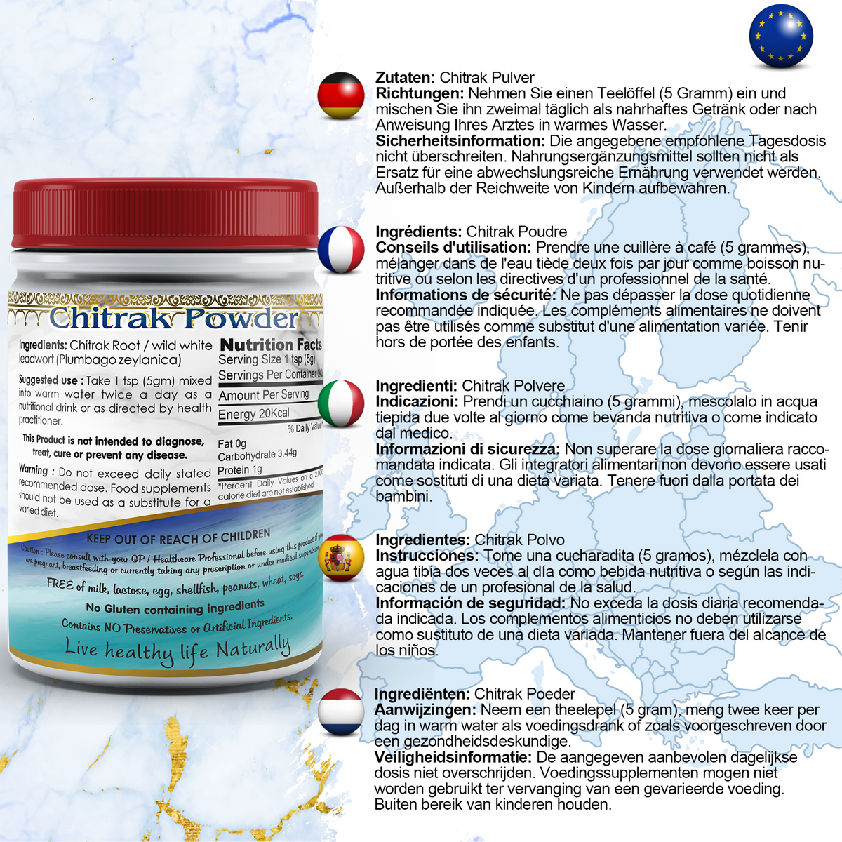DivyaHerb Chitrak Root Powder 100 gram - Daily Wellness Support-1