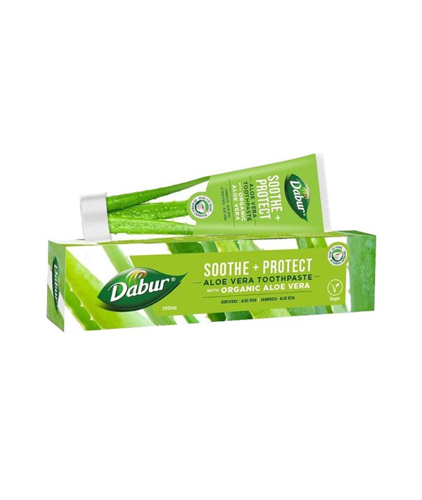Dabur Soothe Protect Aloe Vera Toothpaste 100ml-4