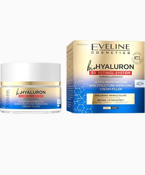 Eveline Bio Hyaluron 3Xretinol System Ultra Moisturizing Cream Filler 40 Plus-0