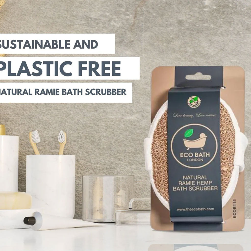Eco Bath London Natural Ramie Hemp Bath Scrubber-2