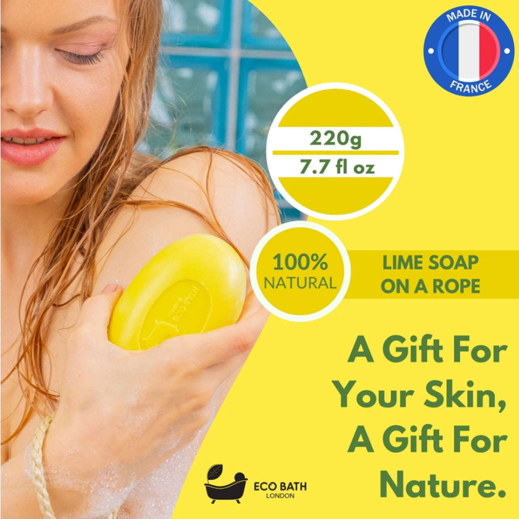 Eco Bath London Soap On A Rope Lime-1