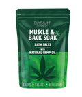 Elysium Spa Muscle And Back Soak Bath Salts With Natural Hemp Oil 450g-2
