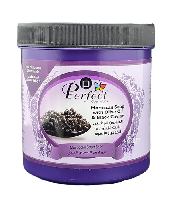 Perfect Cosmetics Natural Moroccan Soap With Olive Oil And Black Caviar 1000ml-3