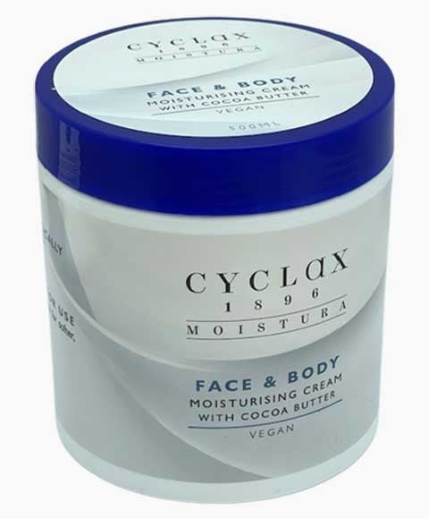 Three Pears Cyclax Face & Body Moisturising Cream With Cocoa Butter 200ml /500ml