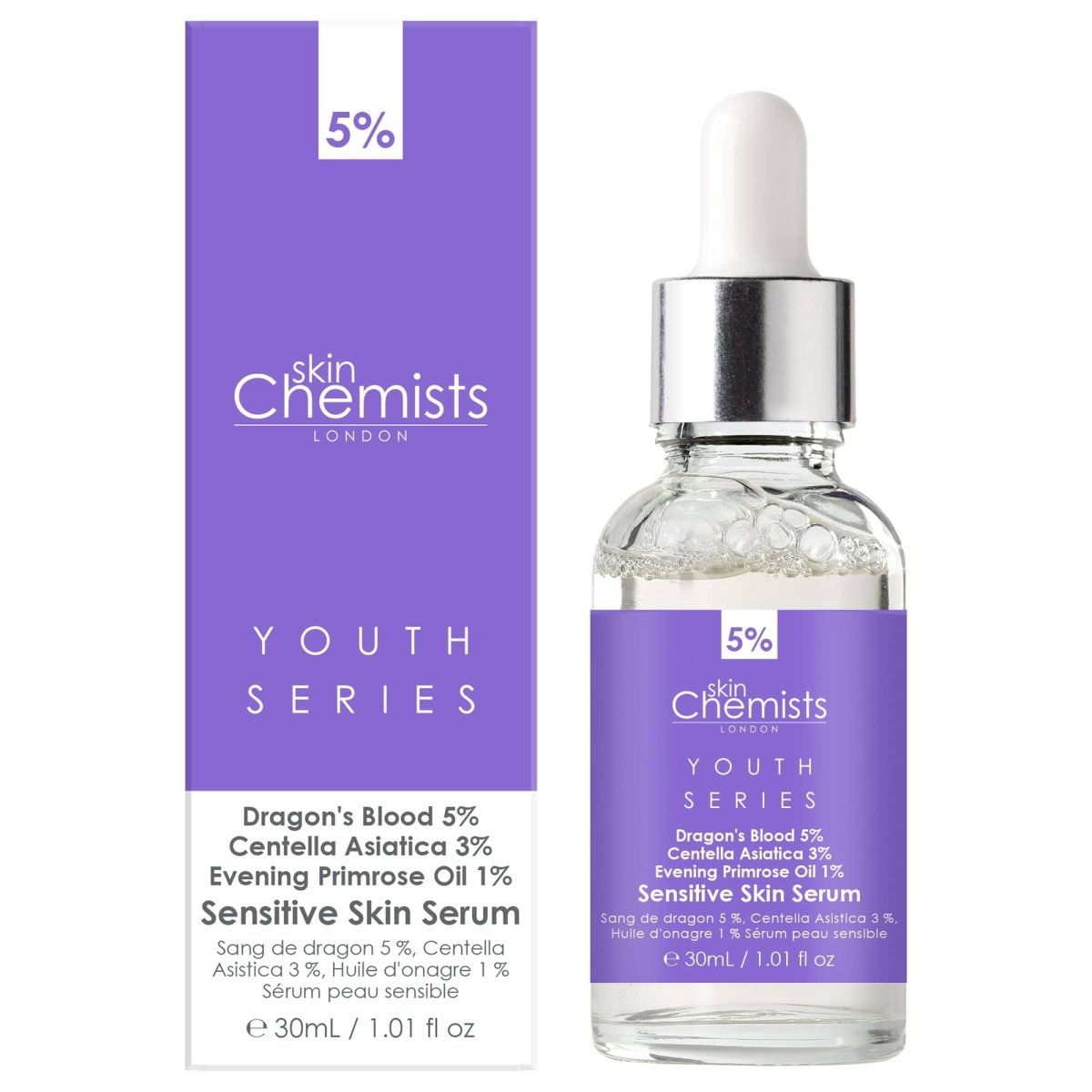 Sensitive Skin Serum Dragon's Blood 5%, Centella Asistica 3%, Evening Primrose Oil 1% 30ml-0