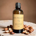 Sweet Almond Carrier Oil | Cold-Pressed Vegan 100 ml Amber Bottle-0