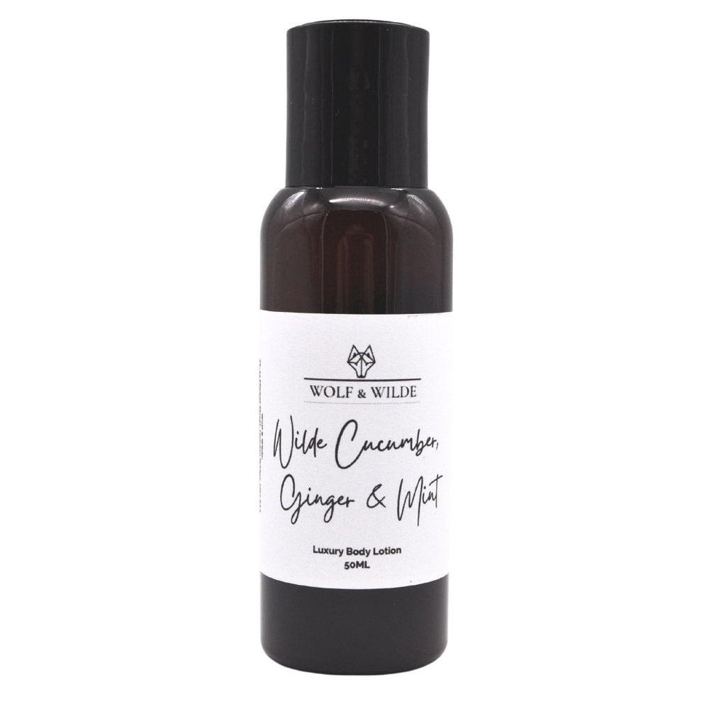 Wilde Cucumber, Ginger & Mint Travel Size Luxury Body Lotion 50ML-0