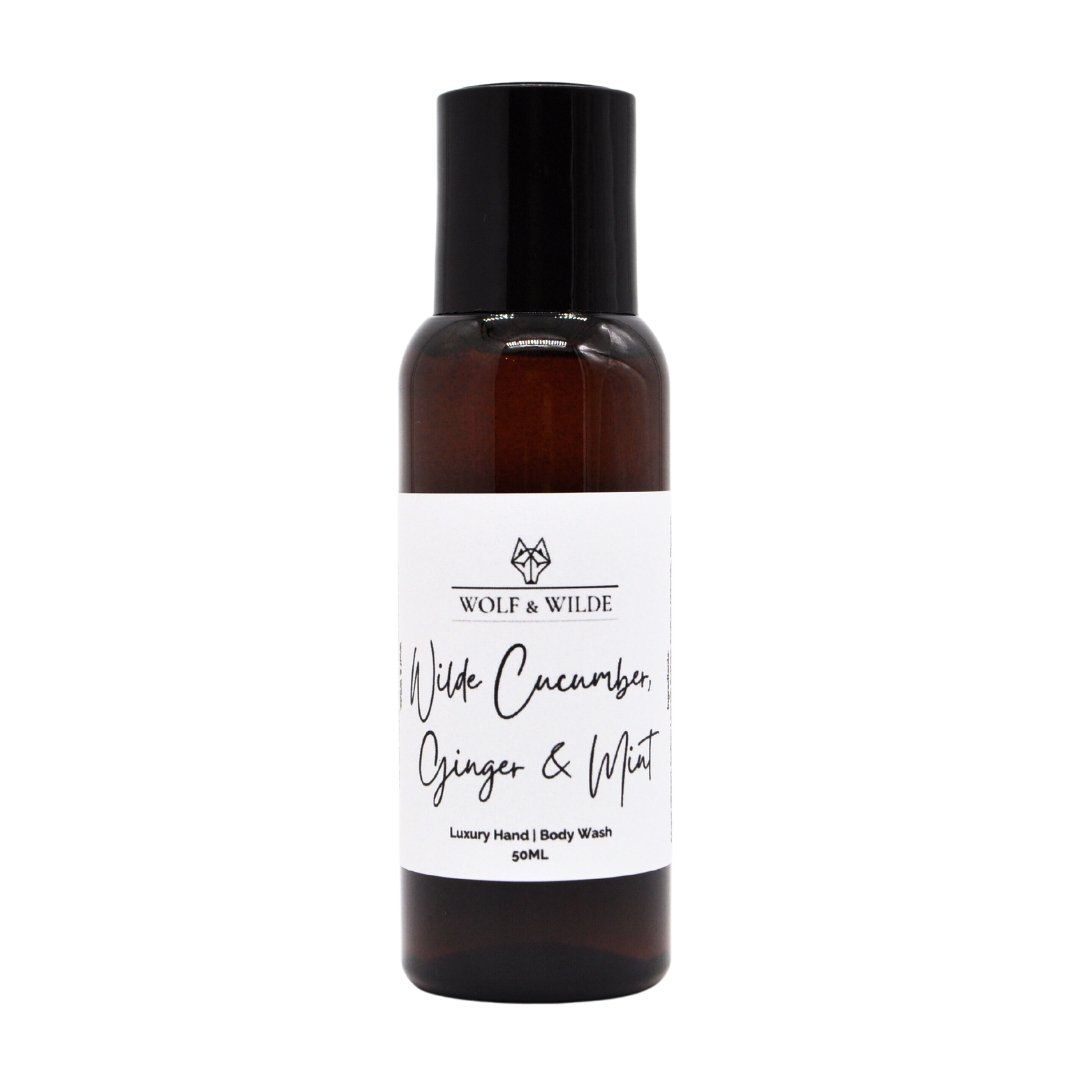 Wilde Cucumber, Ginger & Mint Travel Size Luxury Hand & Body Wash 50ML-1