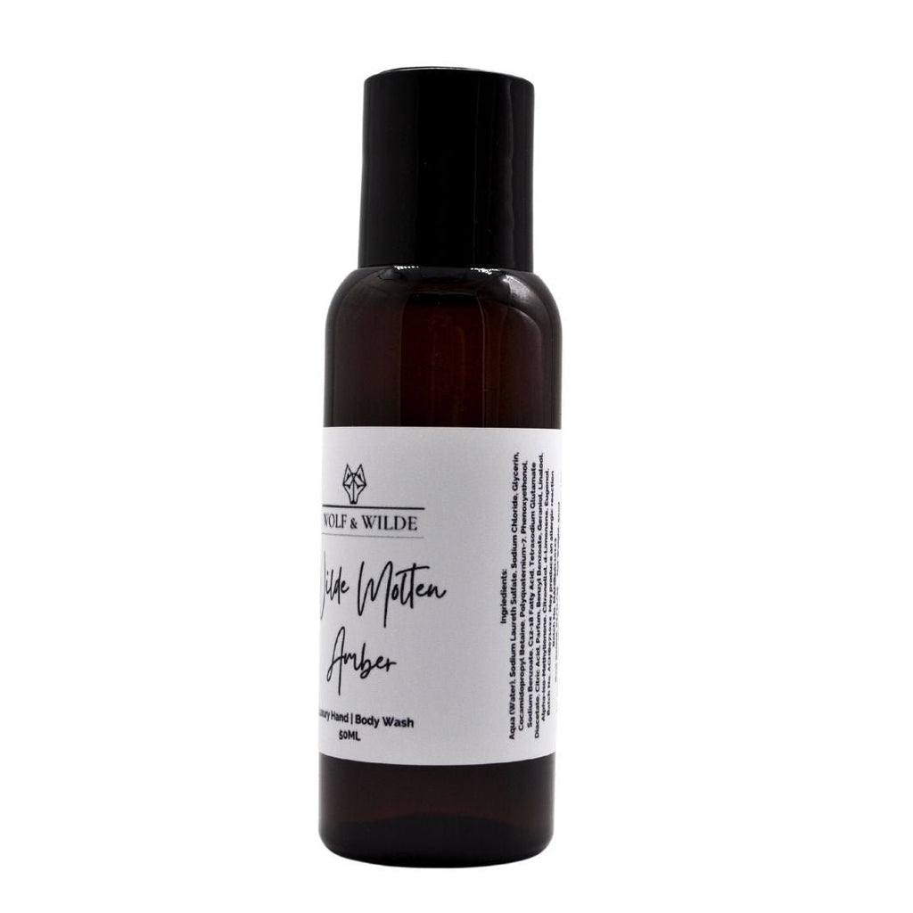 Wilde Molten Amber Travel Size Luxury Hand & Body Wash 50ML-2